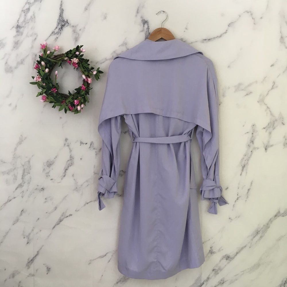 Topshop Truster Duster Lavender Trench Coat - Picture 6 of 8